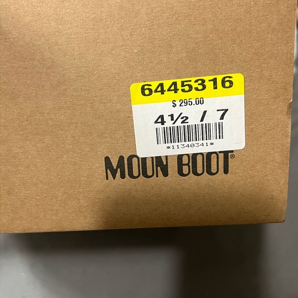 Moon Boot woman Black and Brown Snow Boots - Picture 3 of 4